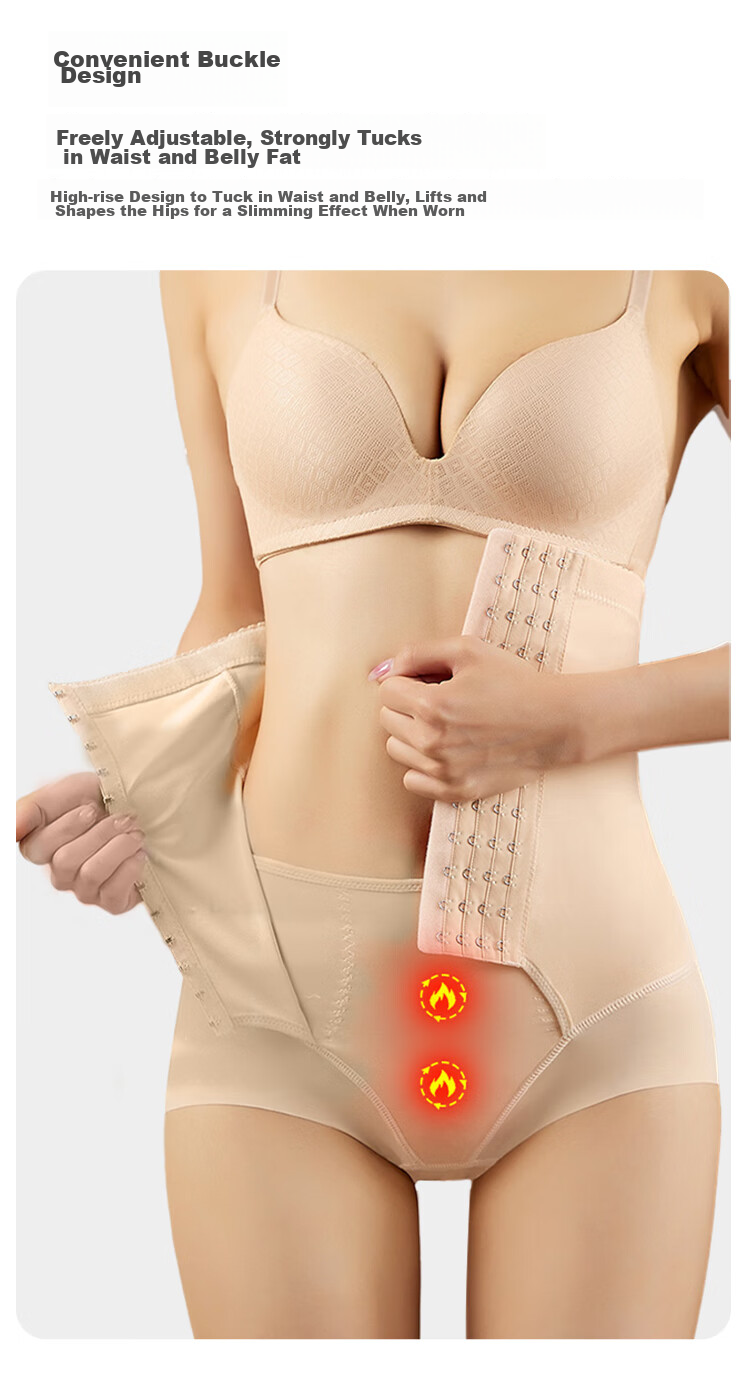 FitonTon Women's Tummy Control Shapewear Shorts with Butt-Lifting Effect, High-Elastic Postpartum Belly Slimming Underwear for Wome 5