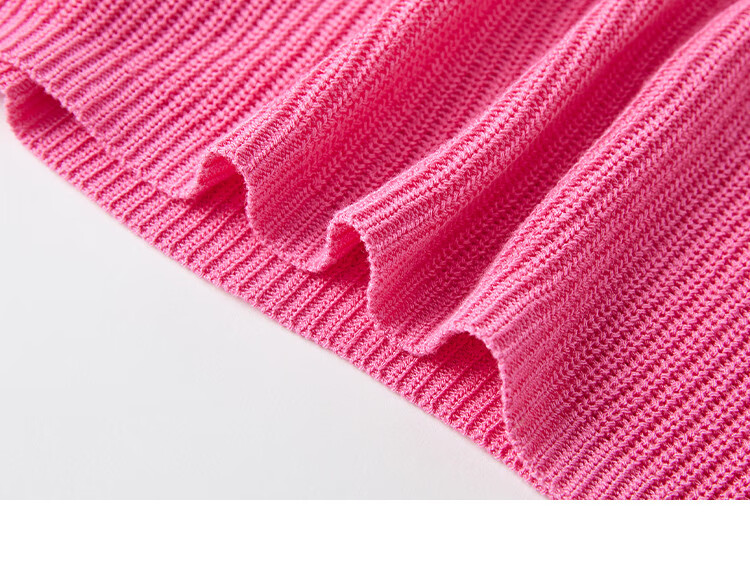 Dme [Sweet Oxygen Sweater] Spring And Autumn Youthful Fashionable Hollow Design Pink Airy Stylish Knit Sweater for Wome 18