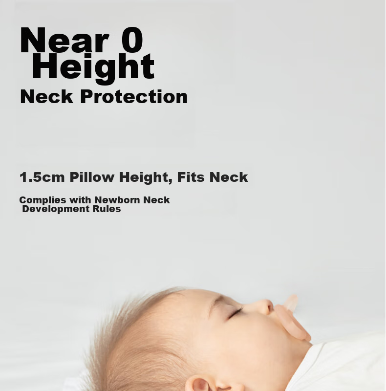 Babycare Newborn Pillow, Cloud-Shaped Pillow, Breathable Infant Antibacterial Pillow, Machine Washable from 0 to 6 Months, Kaisili Feijing 9