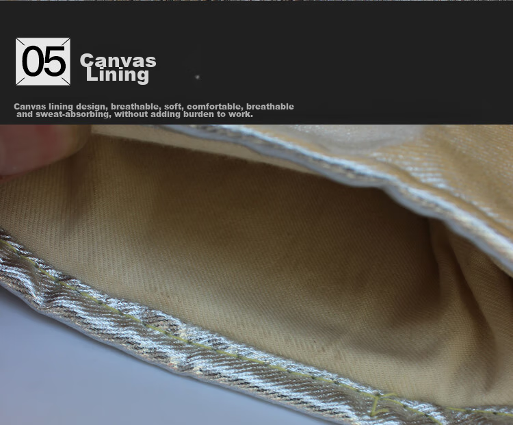 Beifute Heat-Resistant Gloves, High-Temperature Aluminum Foil Insulation Flame-Retardant Gloves, Melting Fireproof Silver Aluminum Foil, Heat-Resistant up to 300 Degrees 15
