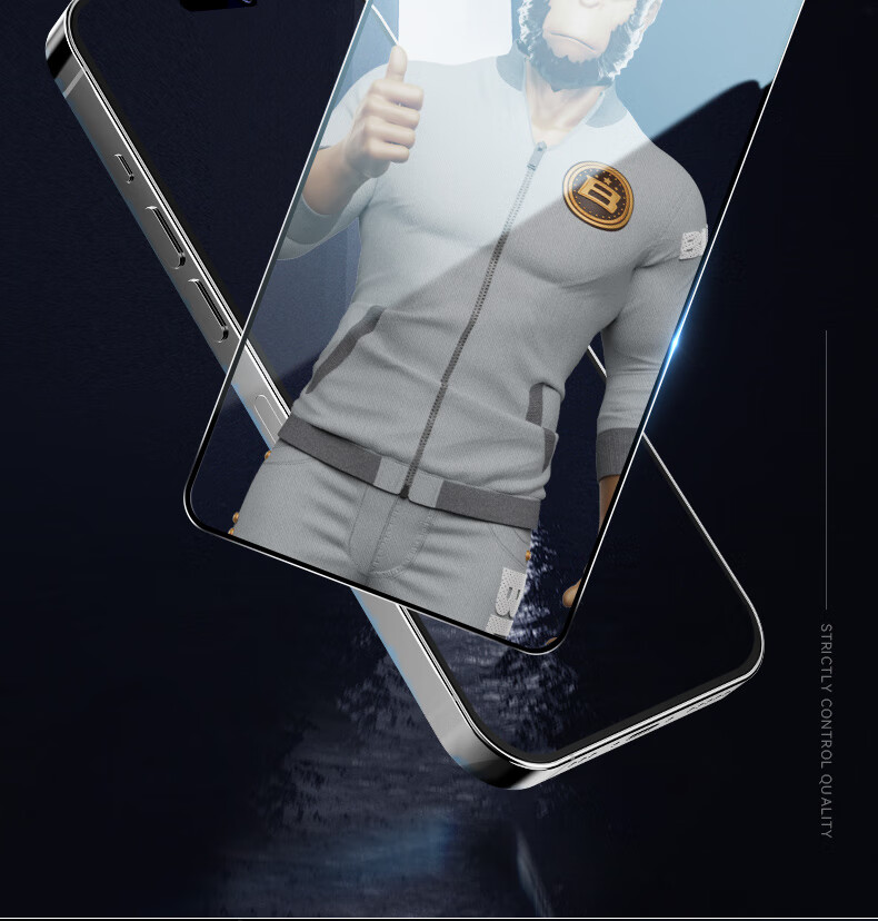 Lanxingxiansheng [Original Ultra-Clear + New Space Capsule], IPhone 15 Pro Screen Protector Application Tool, Dust Removal Chamber, Apple 15 Pro Earpiece Dust-Proof Tempered Glass Film, Phone Film 2
