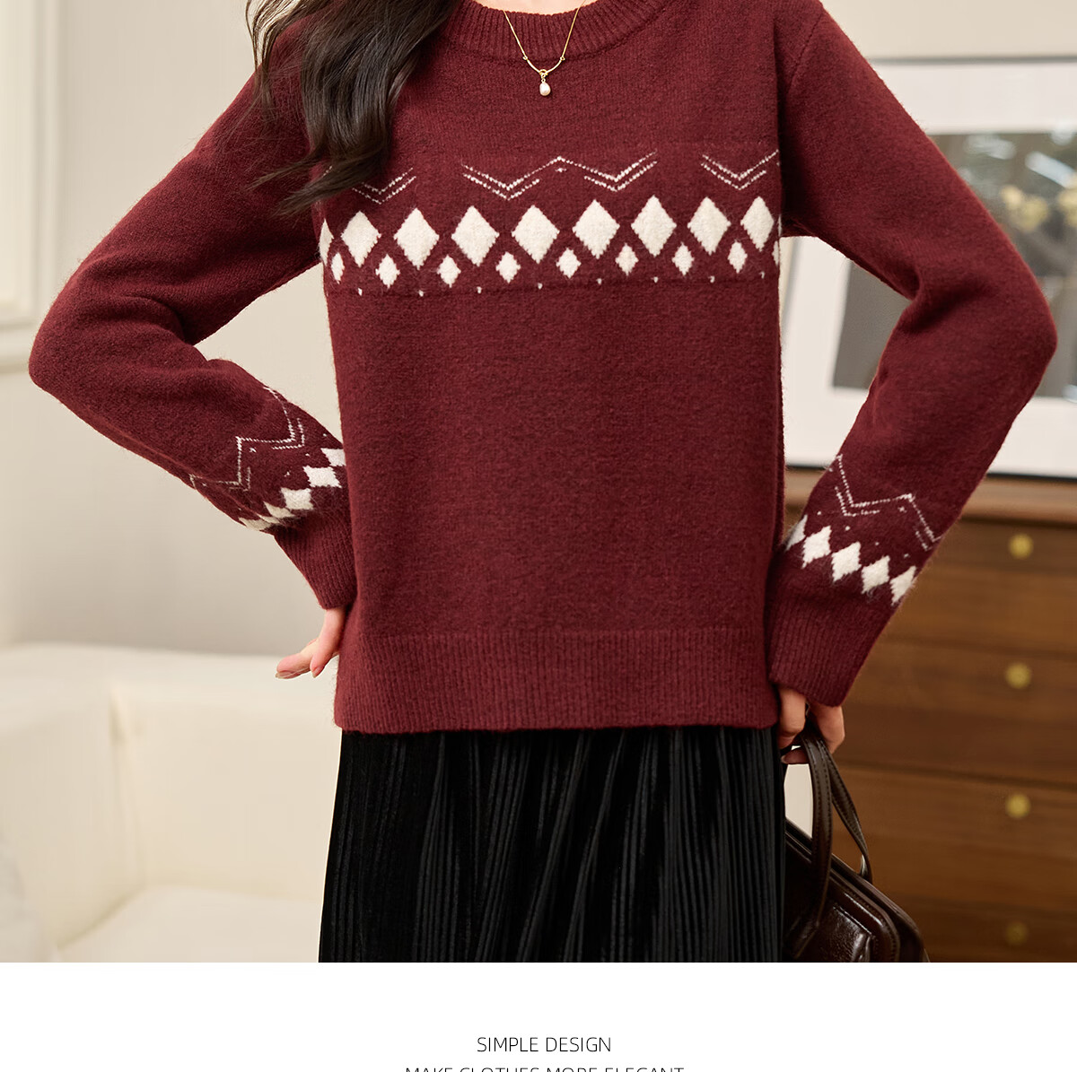 PinCai Women's Knitted Sweater Soft Pink Thick Pullover Half Turtleneck Knit Top P144Z9004 39