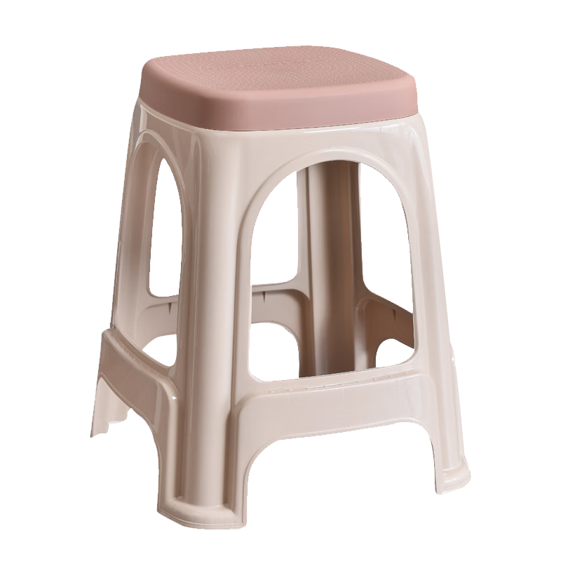 Youjialiangpin Household Plastic Stool, Thickened Adult High Stool, Simple Bench, Reinforced And Wear-Resistant, 1 Piece