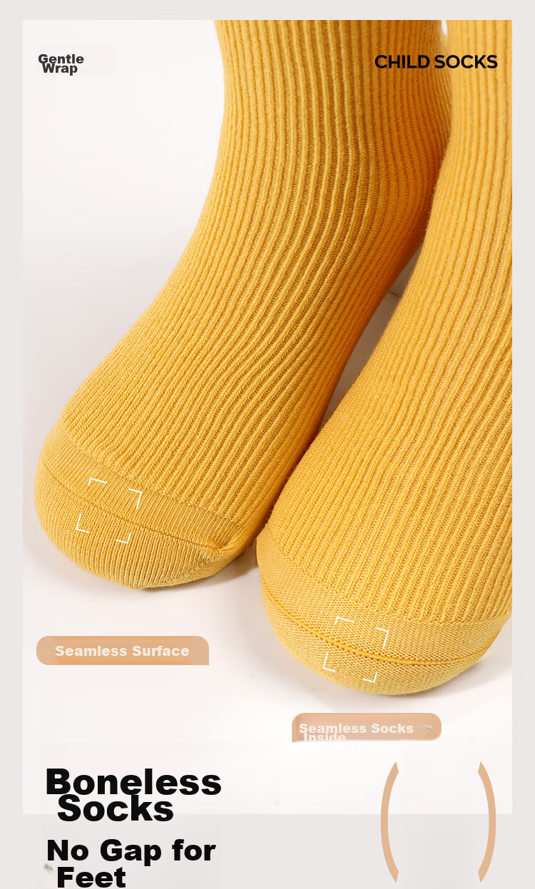 Barbie Girls' Cotton Socks, Children's Slouch Socks, Long Socks, Girls' Mid-Calf Socks, Solid Color Spring And Autumn Calf-Length Socks 7