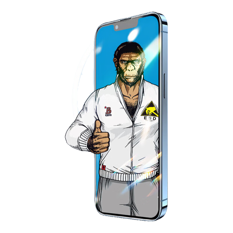 BLUEO Tempered Glass Screen Protector for Apple IPhone 11 Pro Max, IPhone XS Max Protective Film, HD Anti-Dust Anti-Static Protective Film, Anti-Fingerprint Anti-Drop Protective Film