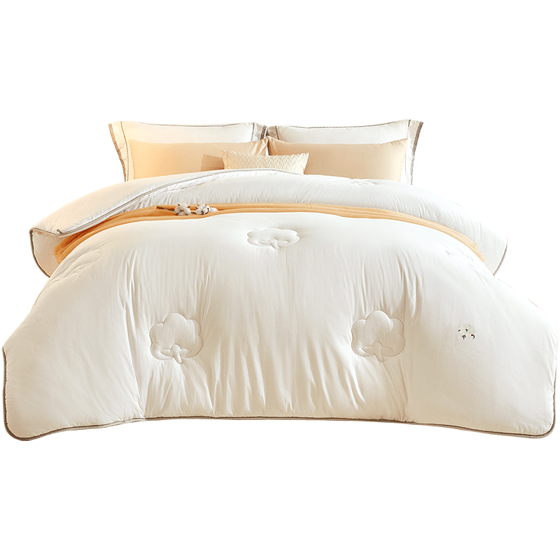 LUOLAI Home Textiles, 100% Xinjiang Cotton Quilt, Pure Cotton Warm Thick Winter Comforter, Weighing Approximately 5.2 Ji