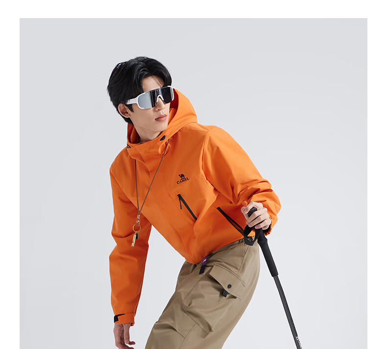 CAMEL Men's Cargo Pants, Wide-Leg Style, Wang Junkai's Same Style, Spring And Summer Soft Shell Straight-Leg Casual Trousers M14CAWI644 25