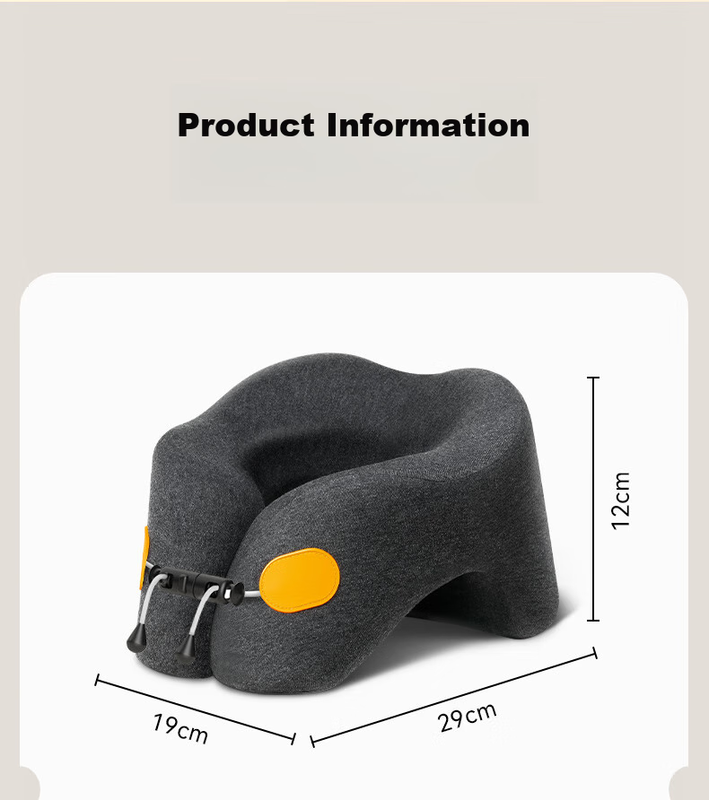 YUZHAOLIN U-Shaped Pillow for Adults, Travel Portable Nap Pillow for Men And Women, Car High-Speed Rail Airplane Neck-Specific Cervical Pillow 14