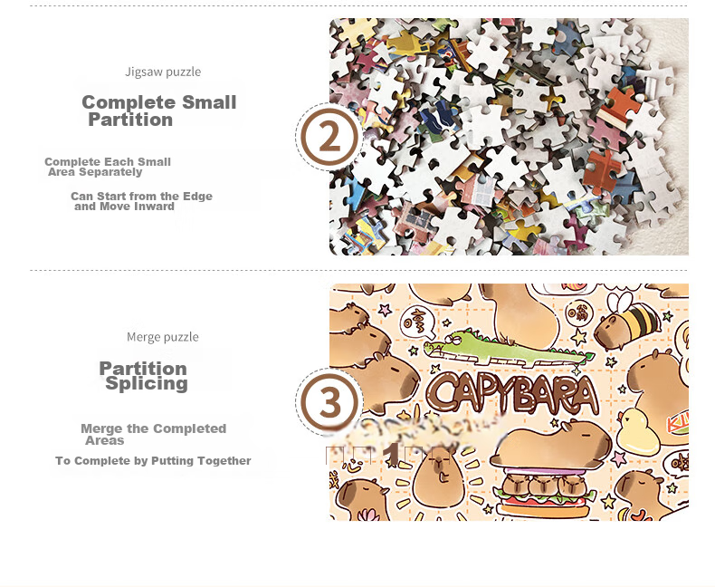 AIPUZZLE Adult Puzzle, 1000 Pieces, Capybara Adult Stress Relief Puzzle, Home Decoration, Birthday Gift 15