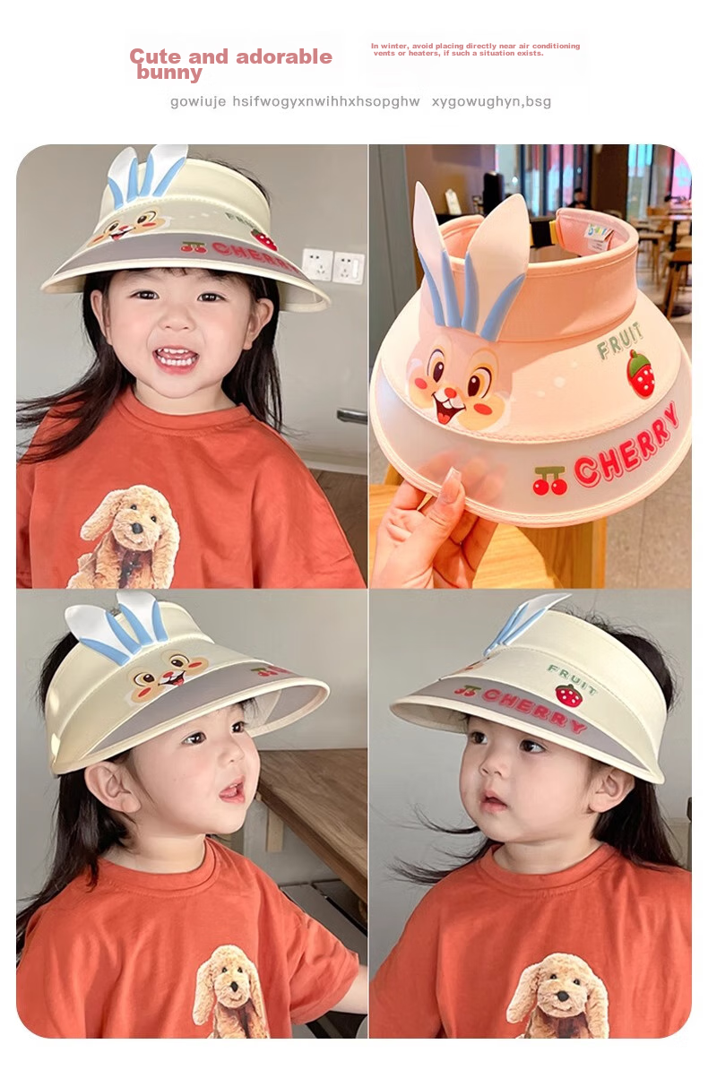 Ousen Children's Sun Protection Hat, New Summer Style Baby Sun Visor Cap, Little Girl UV Protection Wide Brim Hat, Girls' Visor Cap 11