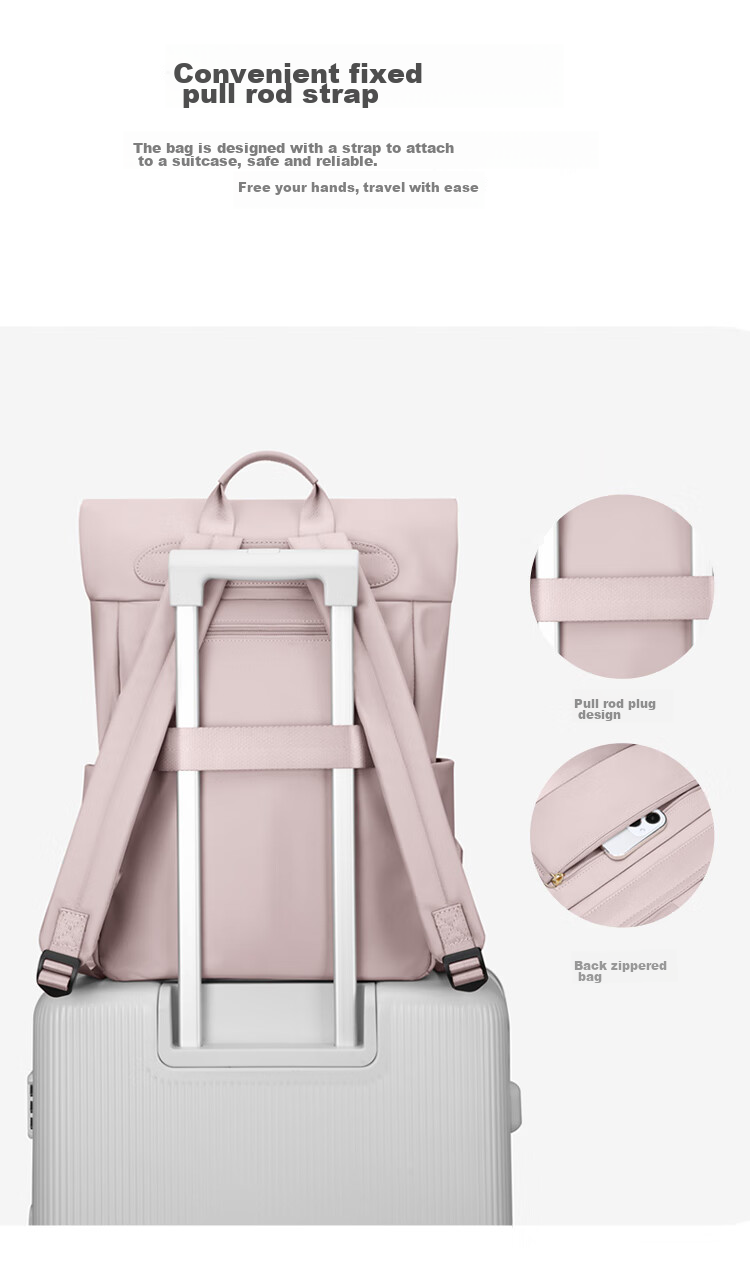 GOLF Women's Laptop Backpack, 16-Inch Handheld Notebook Bag, Huawei Business Travel Backpack, School Bag, Gift for Girlfriend 16