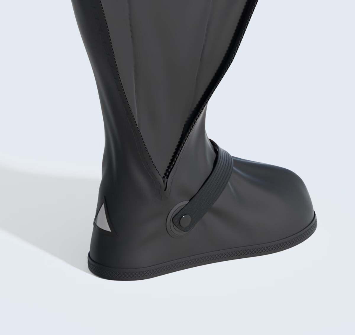 Paul Frank Rain Boots for Men And Women, Waterproof Outdoor Rainproof Wear-Resistant High-Top Black Shoes Size L (38-39), Sole Length 28CM 8