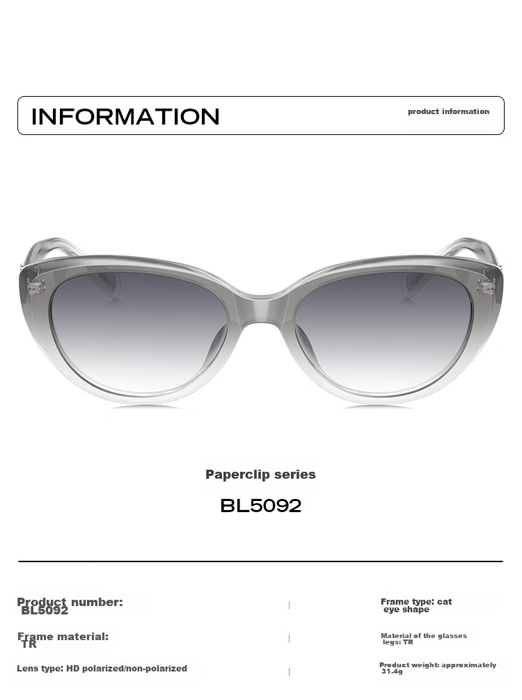 BOLON Sunglasses, Yang Zi's Style, Cat-Eye Sunglasses, UV Protection, Driving Sunglasses for Women, Trendy, BL5092C10 8