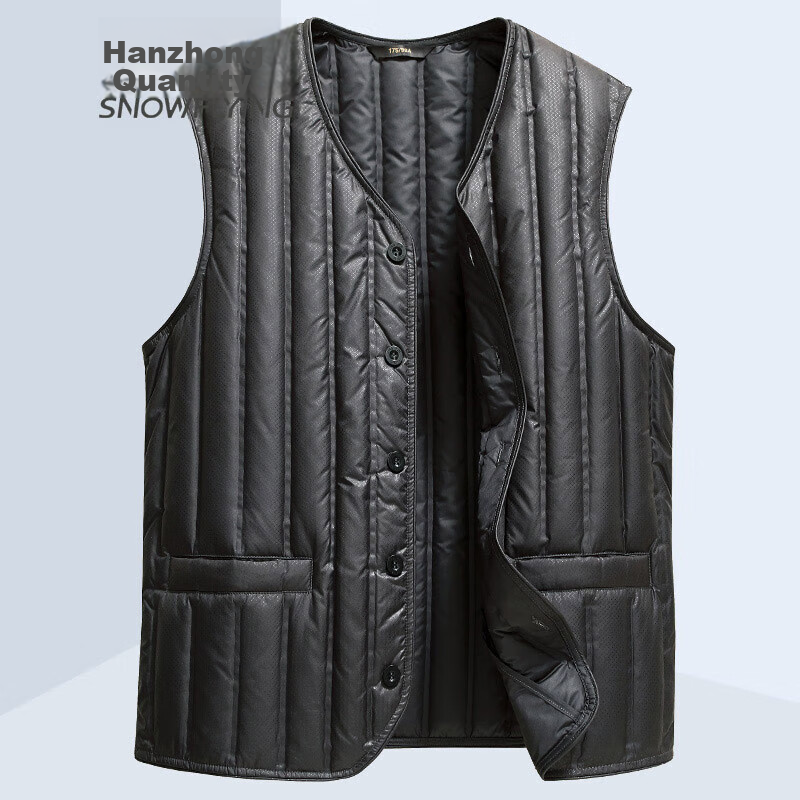 SNOWFLYING Autumn And Winter Men's down Vest, Warm down Waistcoat Jacket, Casual Inner Wear for Middle-Aged And Elderly, down Inner Lining