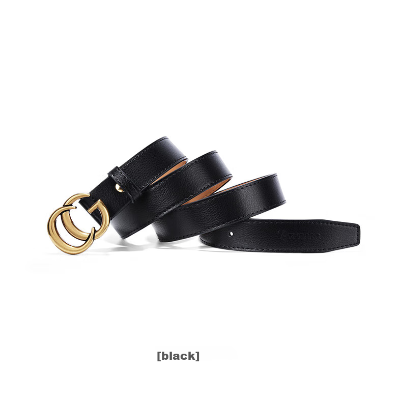 TUCANO Women's Leather Belt, Versatile Korean Style Student Retro Alloy Smooth Buckle Waistband, Birthday And 520 Gift 15