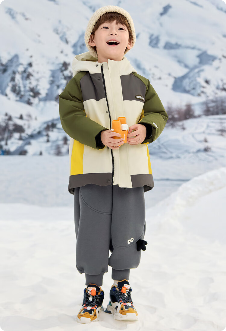 BALABALA Boys' down Jacket Winter Coat Color Block Outdoor Style 201424107110 1