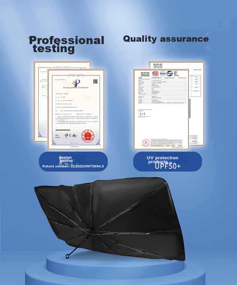MICHELIN Car Sunshade, Front Windshield Sun Visor, UV Protection, Heat Insulation, Universal Fit for Li Auto I9 3