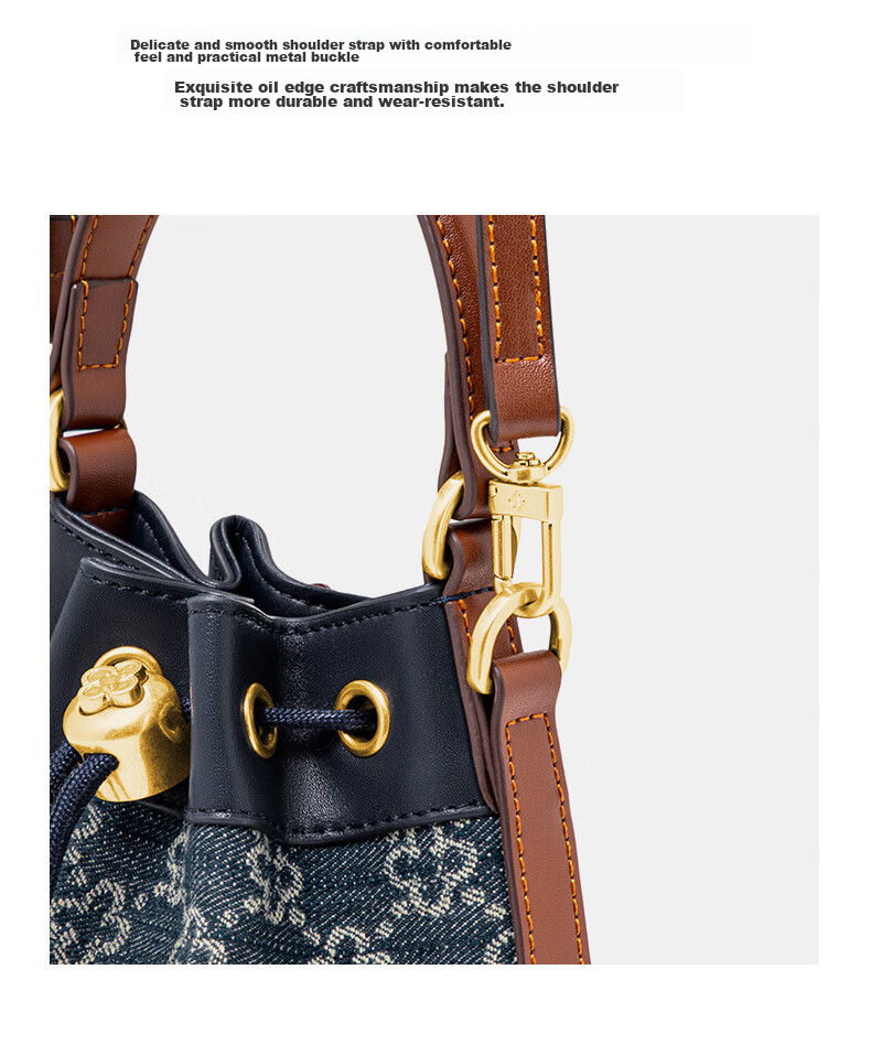 CASSILE Women's Handbag Bucket Bag, Large Capacity Shoulder Tote Crossbody Bag, Practical Gift for May 20th 3