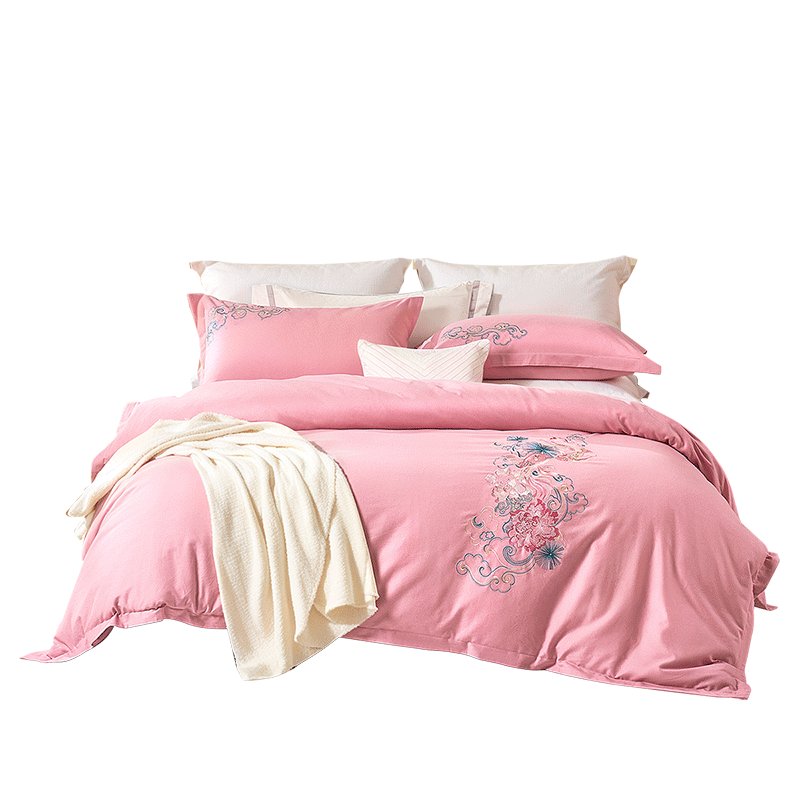 FUANNA Bedding Set, 100% Pure Cotton Brushed Autumn And Winter Thickened Warm Set, Double Size 230*229cm