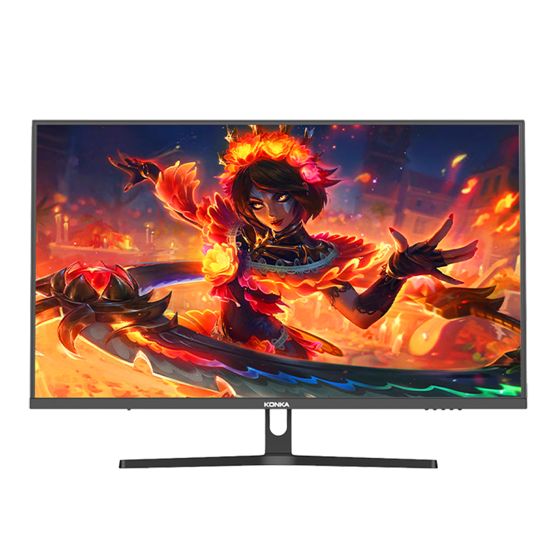 KONKA 27-Inch 2K 100Hz Low Blue Light Micro-Bezel Monitor Wide Color Gamut High Color Accuracy High-Definition Office Gaming Computer Display KM2770QIX