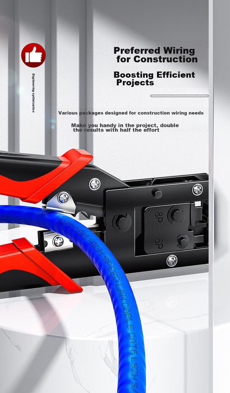 AMPCOM's Multifunctional Crystal Head Network Cable Crimper Blades, 8P6P4P Network Crimping Pliers, Wire Stripper Blades, 14*10mm, Pack of 10, AMDPS10 17