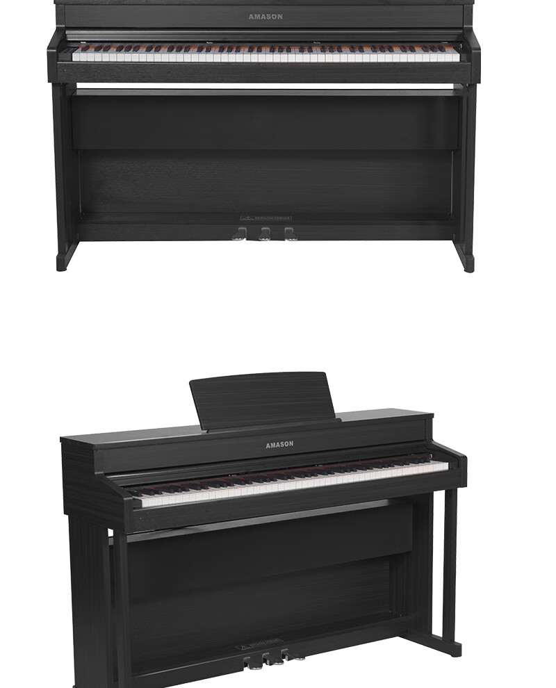 Amason Pearl River Piano Graded Digital Piano 88-Key Weighted Hammer Professional Electronic Keyboard for Adults and Children F10S Black 18