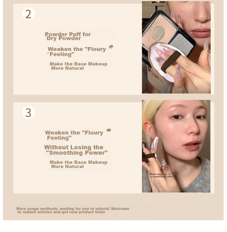 Maojiji Momo's Workshop Cotton Candy Cheese Air Powder Puff, White Water Drop Makeup, Smooth And Even, for Women's Day 10