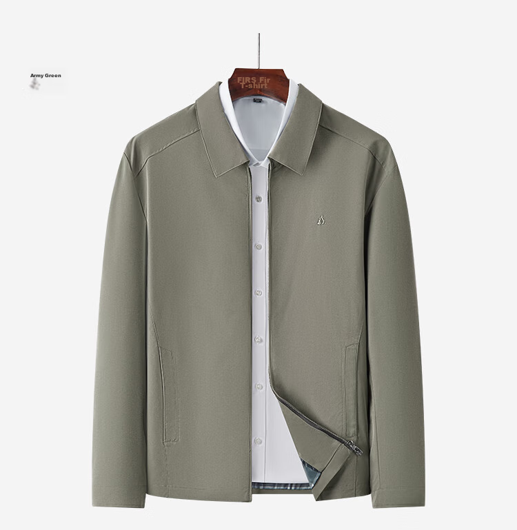 FIRS Executive Jacket for Men, Lapel Collar, Business Casual, Embroidered, Wear-Resistant, Windproof, Retro Cotton Feel, Cadre Clothing, Outerwear for Me 19
