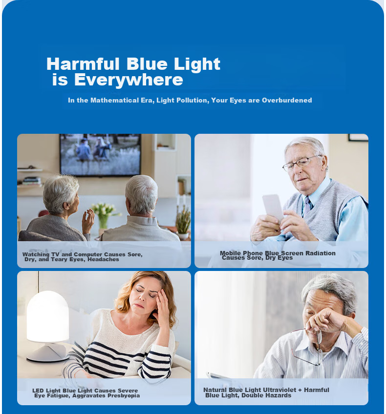 Wujiang Blue Light Blocking Reading Glasses for Men And Women, Imported High-Definition Presbyopic Glasses, 200 Degrees 12