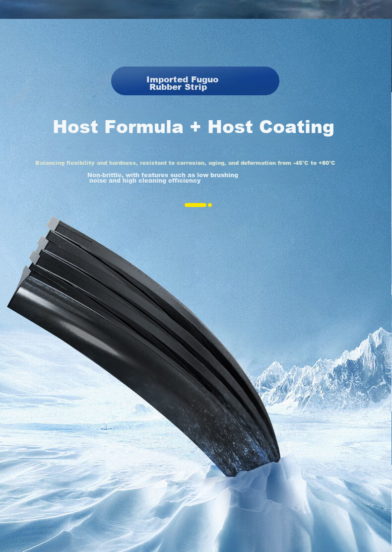 MICHELIN Frameless Car Wiper Blades, Quiet, Wear-Resistant, Natural Rubber, for Mercedes-Benz E300 2015-2024 Models E300L/E350 6