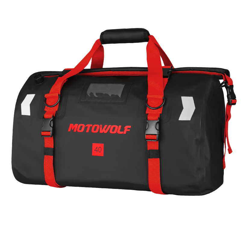 MOTOWOLF Motorcycle Riding Waterproof Bag, Rear Seat Bag, Rider Equipment, Motorcycle Travel Backpack, Rear Tail Bag, Motorcycle Cargo Bag