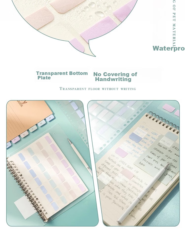 Sannianerban B5/400 Loose-Leaf Paper Index Tabs, Student Small Sticky Notes for Writing, Classification Markers, Label Stickers 7