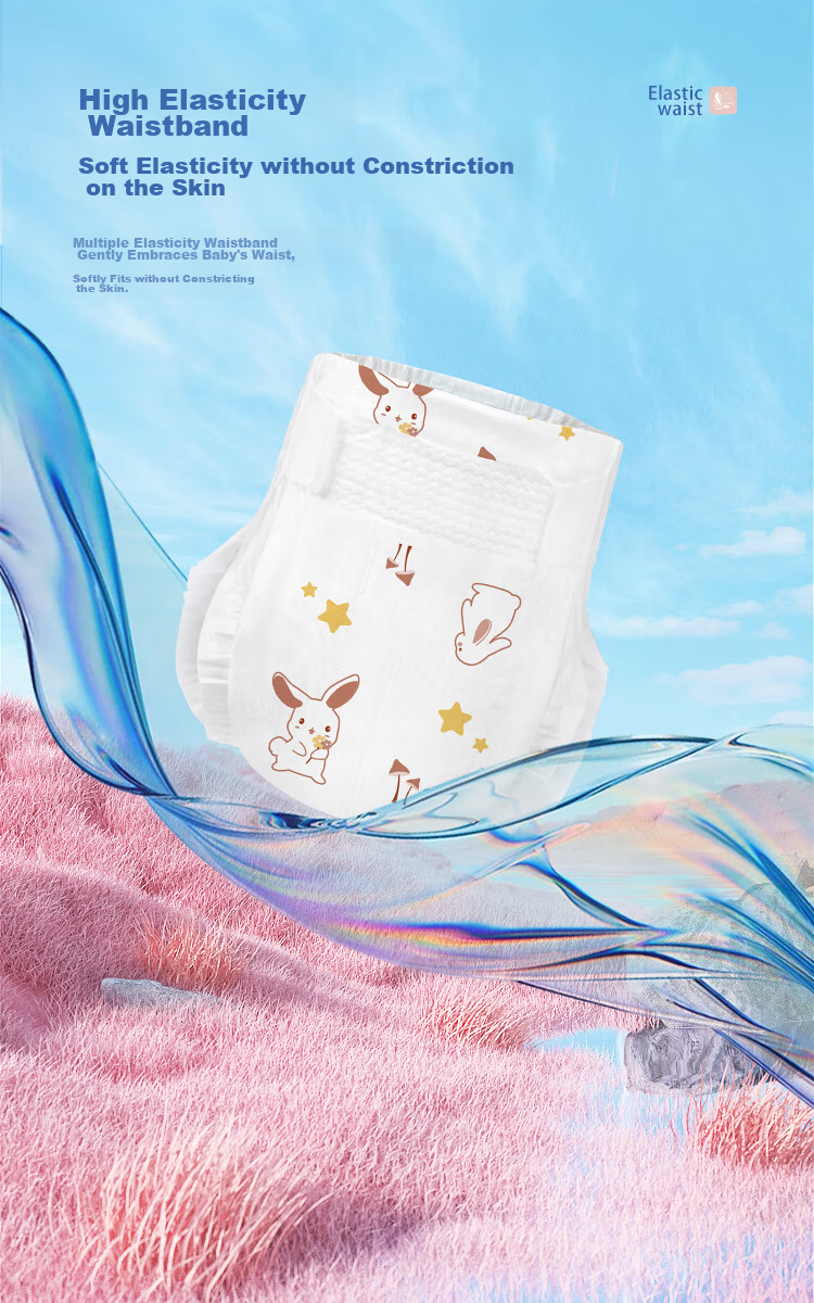 Cojin SUREWIN Baby Diapers, Size L, 80 Pieces, Ultra-Thin And Breathable, Summer Infant Diapers 6