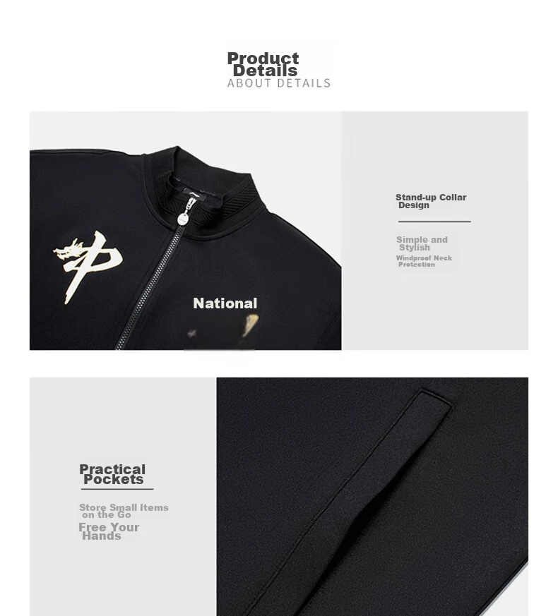 Li-Ning Table Tennis Jacket, Long-Sleeve Sweatshirt, National Team Award Outfit, Sports Top for Men And Women, Same Style, Size S 7