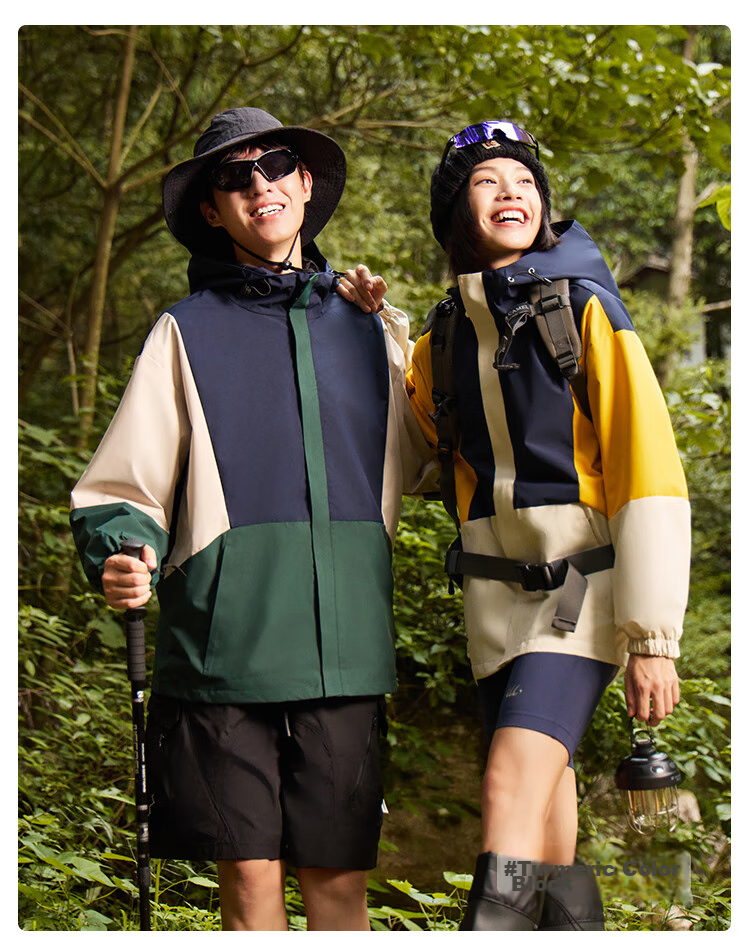 Xiongmaoxiangban Women's And Men's Three-In Jacket, Spring Autumn Winter New Style, Wool Inner Lining, Petite Size, Rainproof Windproof Mountaineering Jacket 20
