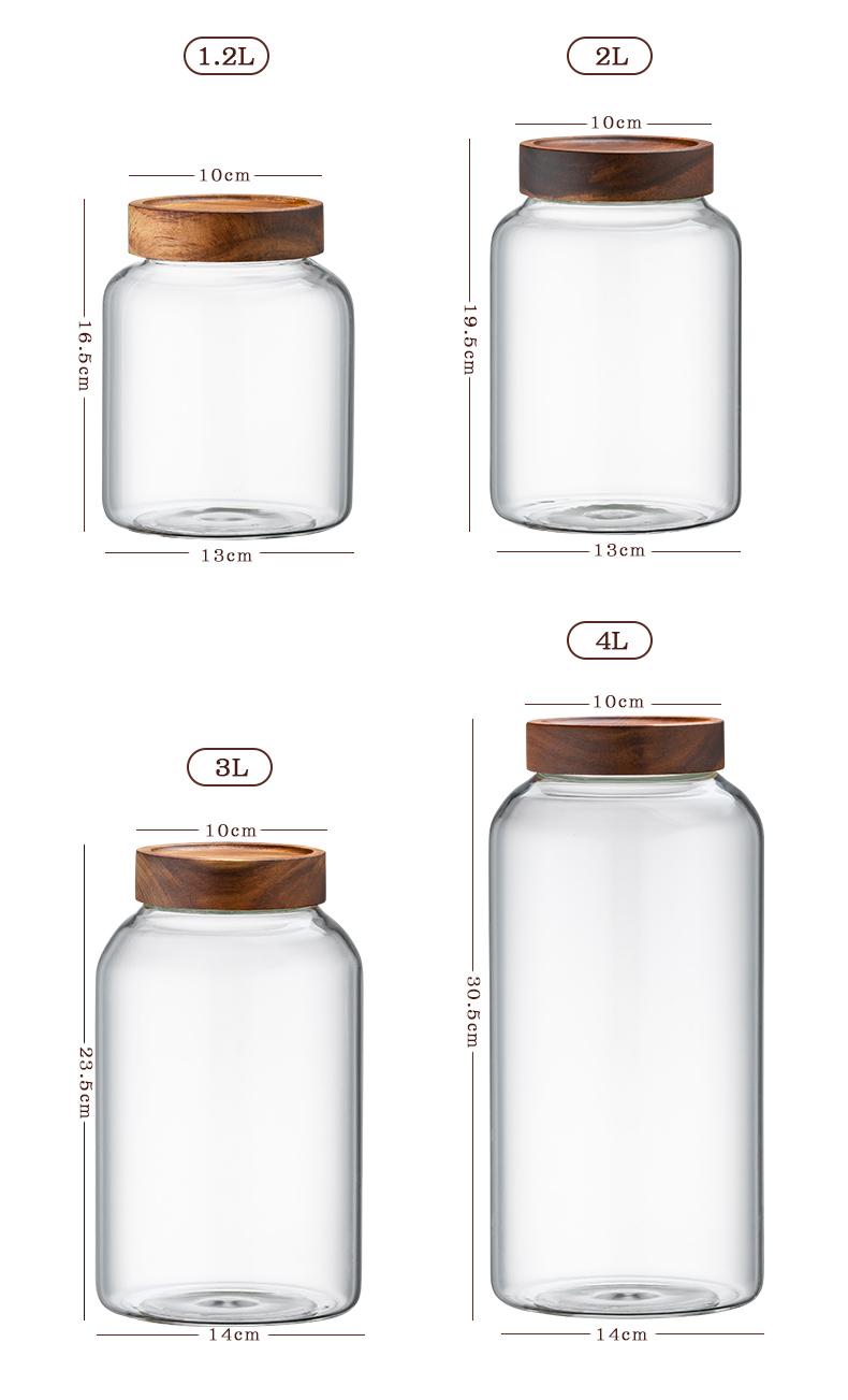 CRISTALGLASS Glass Infusion Bottle Container, Sealed Jar for Ginseng Wine, Plum And Loquat Self-Made Wine, Pickling Jar for Kimchi, 3000ML 10