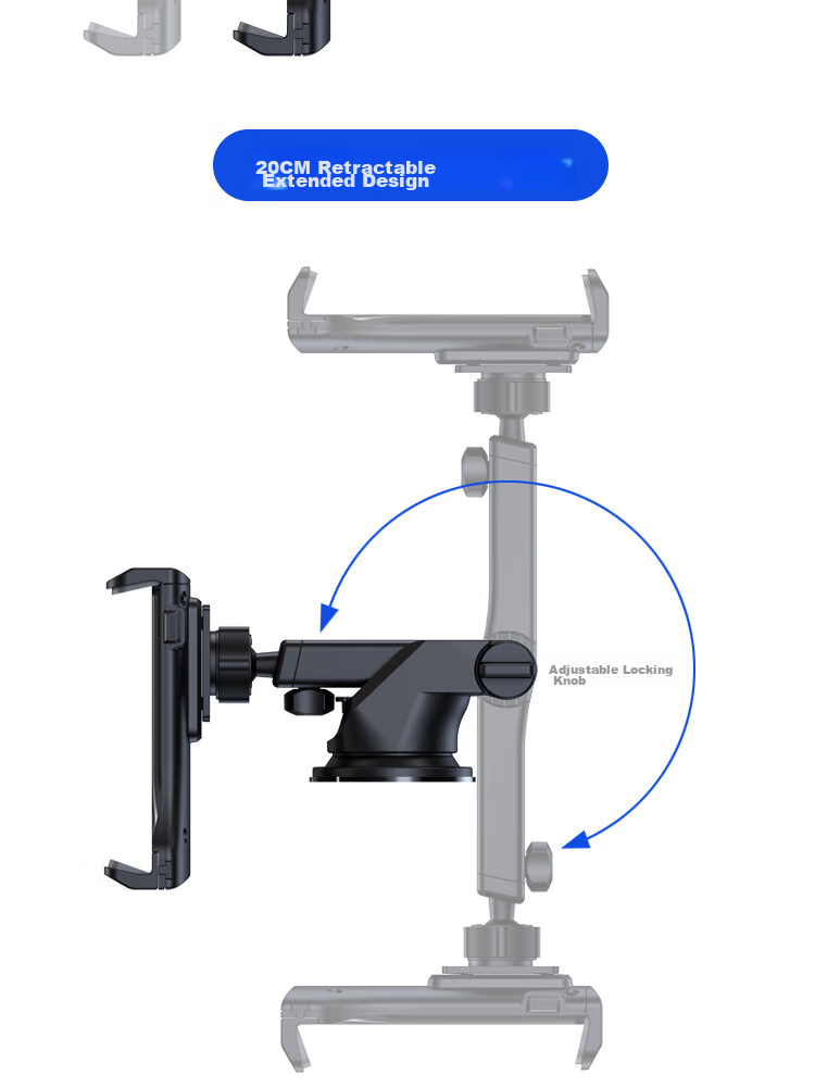 ESCASE Foldable Car Phone Holder for Huawei MATE X2/X5/X3/XT, Navigation Stand for XS2 Car Use 9