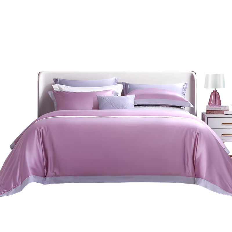 FUANNA Bedding Set of Four Pieces, 100-Count Long-Staple Cotton High-Quality Sateen Set, Upgraded Class A Bed Sheet And Duvet Cover 230*229cm
