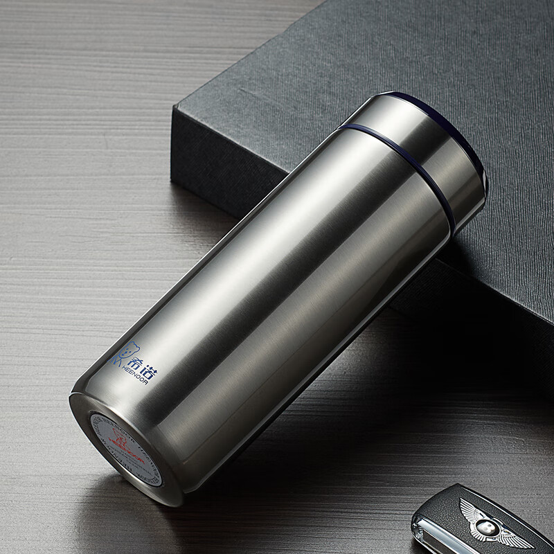 Термокружка Heenoor Insulated Mug для мужчин, 370 мл, из нержавеющей стали, для бизнеса, офиса, автомобиля, синяя