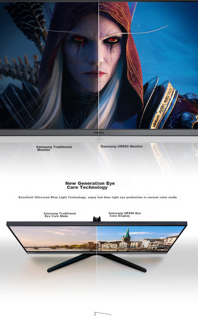 SAMSUNG 32-Inch S80UD VA 4K HDMI Type-C KVM Rotating And Height-Adjustable, Tool-Free Installation, Wall-Mounted Computer Office Monitor LS32D806UACXXF 11