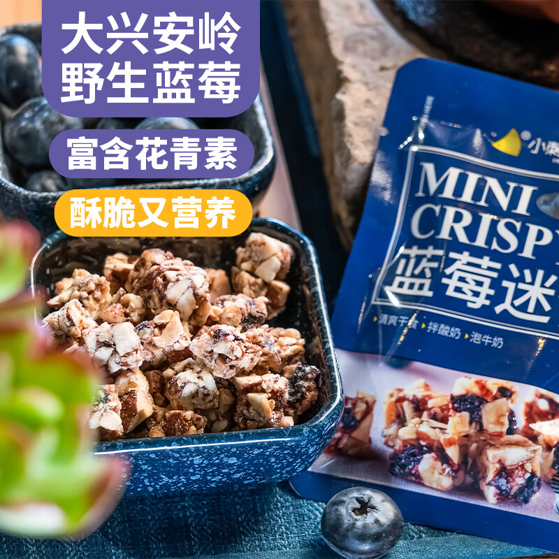 小刺猬的烦恼蓝莓迷你脆25g每日坚果炒货孕妇休闲小吃零食品炒货独立小包装
