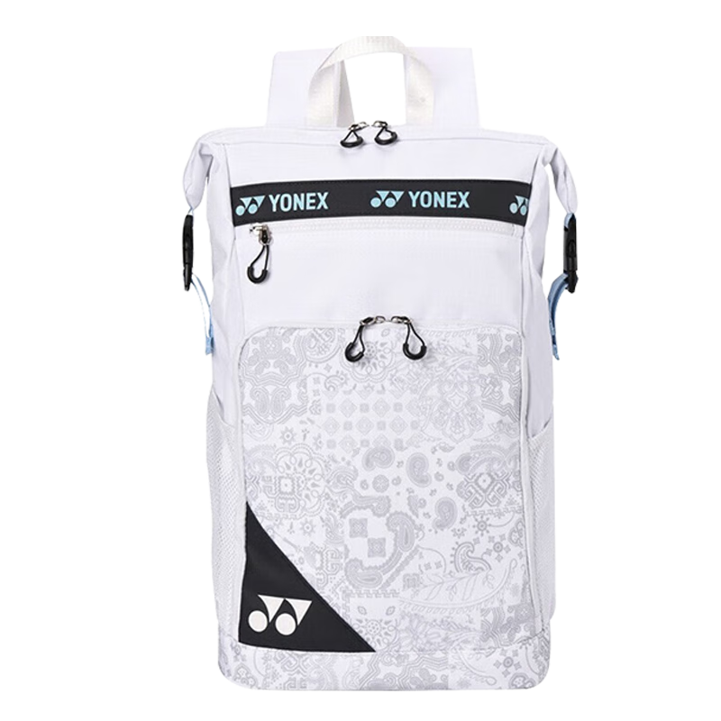 YONEX Badminton Bag for Men And Women, Large Capacity Backpack with Separate Shoe Compartment BA249 White And Blue