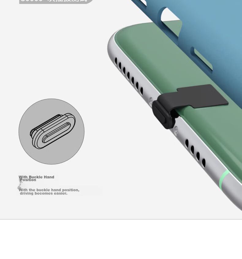 Dipuer Android Phone Charging Port Dust Plug, Type-C Compatible with Xiaomi/Huawei/OPPO/Vivo And Other Android Devices, Black, Pack of 2 7