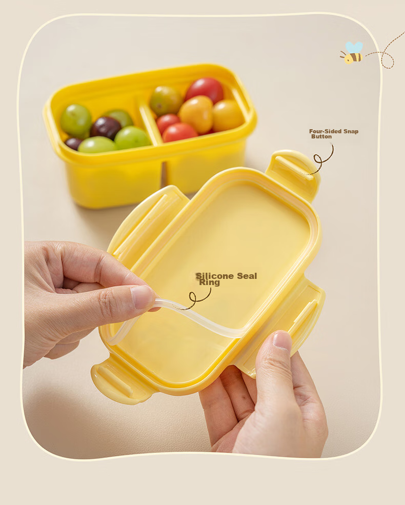 Easy Your Home Elementary School Fruit Cooler Box Autumn Picnic Box with 3 Compartments Lunch Box Children's School Supplies Essential for Back-To And Kindergarte 13