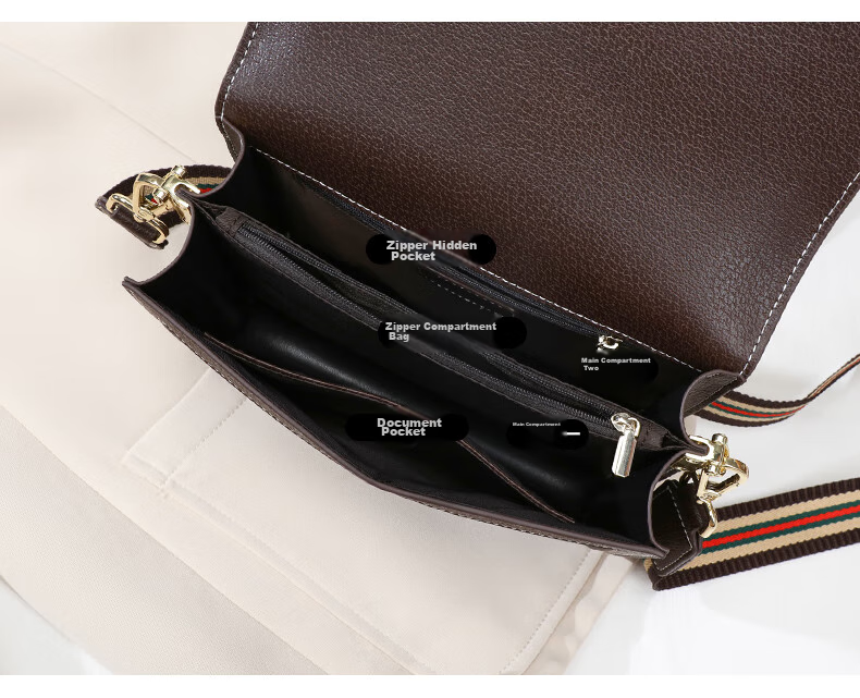 Aiqinghai Handbag, Women's Crossbody Bag, Shoulder Bag, Luxury Brand, High-End Small Square Bag, Birthday Mother's Day Gift, Practical Present for Mom 7