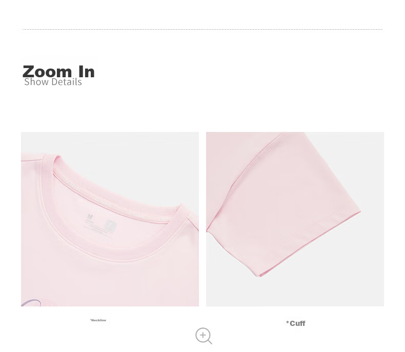 QIAODAN Women's Short-Sleeve T-Shirt, Breathable Summer Round Neck Cotton Sports Casual Tee Top for Wome 21