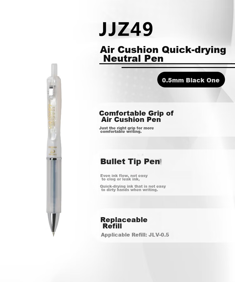 ZEBRA Learning Combination Set, 10 0.5mm Student Exam Writing Gel Pens, Office Signing Pens, Xueba Liqi Series, Pack of 6 6