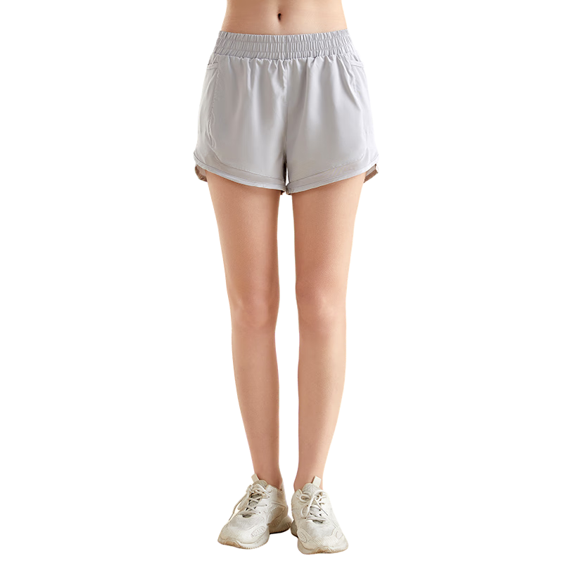 Fandimu Women's Sports Shorts, Spring And Summer Fitness Yoga Pants, Breathable Two-Piece Look Cycling Running Shorts, Summer Miracle Shorts