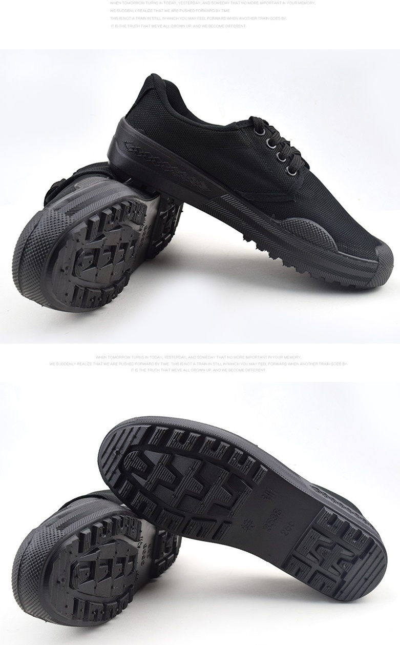 Laobaojia Camouflage Liberation Shoes Military Training Low-top Work Shoes Outdoor Construction Anti-slip Labor Protection Rubber Shoes Unisex Digital Size 43 11