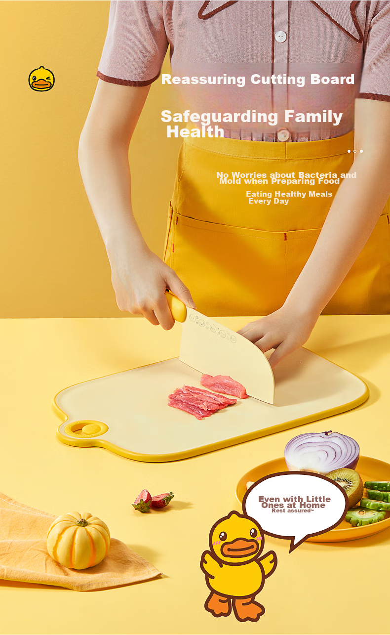 COOKER KING Cutting Board, Antibacterial Chopping Board, Plastic Cutting Board, Household Double-Sided Use Cutting Board, 42*26.5*1 9